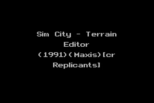 Sim City - Terrain Editor (1991)(Maxis)[cr Replicants]