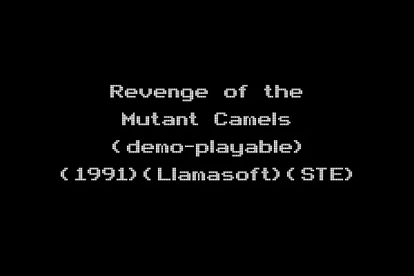 Revenge of the Mutant Camels (demo-playable) (1991)(Llamasoft)(STE)
