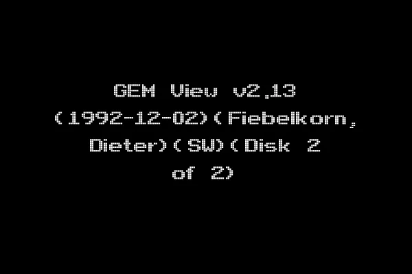 GEM View v2.13 (1992-12-02)(Fiebelkorn, Dieter)(SW)(Disk 2 of 2)