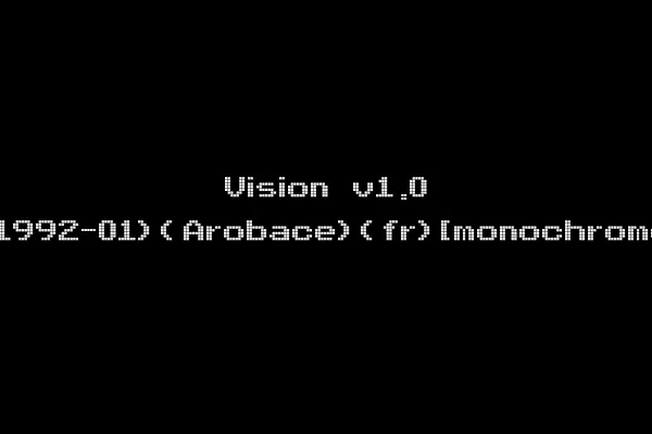 Vision v1.0 (1992-01)(Arobace)(fr)[monochrome]