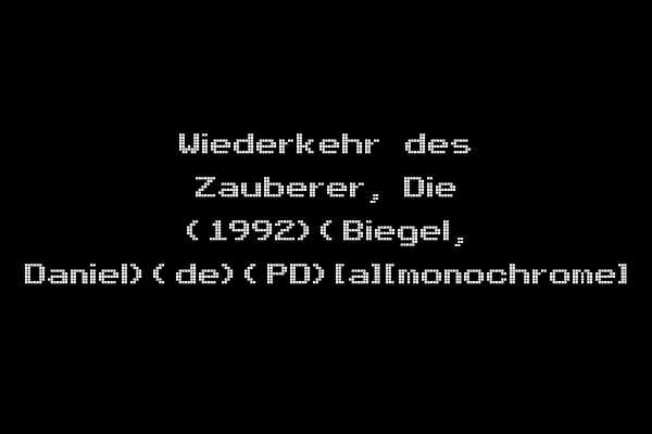 Wiederkehr des Zauberer, Die (1992)(Biegel, Daniel)(de)(PD)[a][monochrome]