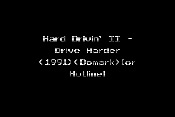Hard Drivin' II - Drive Harder (1991)(Domark)[cr Hotline]