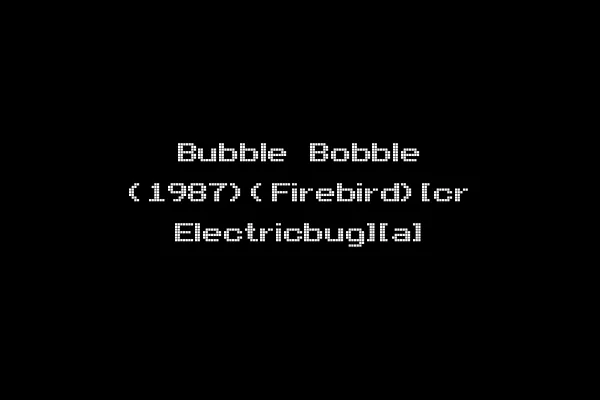 Bubble Bobble (1987)(Firebird)[cr Electricbug][a]