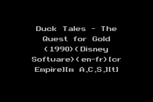Duck Tales - The Quest for Gold (1990)(Disney Software)(en-fr)[cr Empire][m A.C.S.][t]