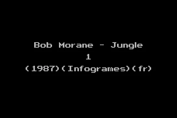 Bob Morane - Jungle 1 (1987)(Infogrames)(fr)