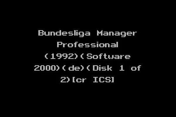 Bundesliga Manager Professional (1992)(Software 2000)(de)(Disk 1 of 2)[cr ICS]