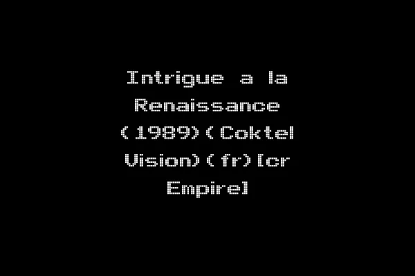 Intrigue a la Renaissance (1989)(Coktel Vision)(fr)[cr Empire]