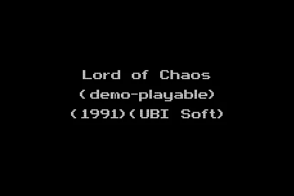 Lord of Chaos (demo-playable) (1991)(UBI Soft)