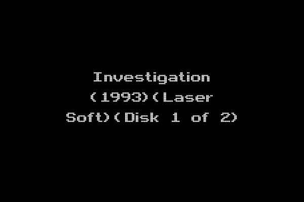 Investigation (1993)(Laser Soft)(Disk 1 of 2)