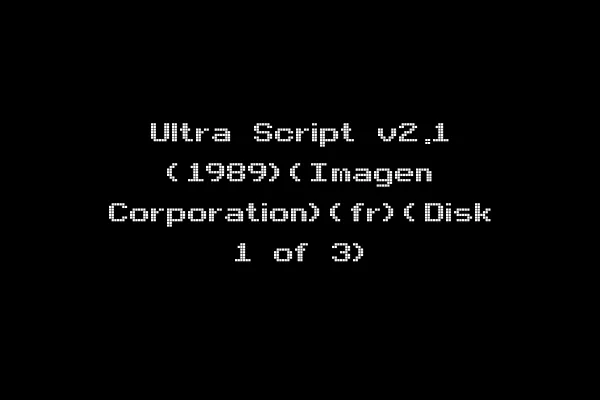 Ultra Script v2.1 (1989)(Imagen Corporation)(fr)(Disk 1 of 3)