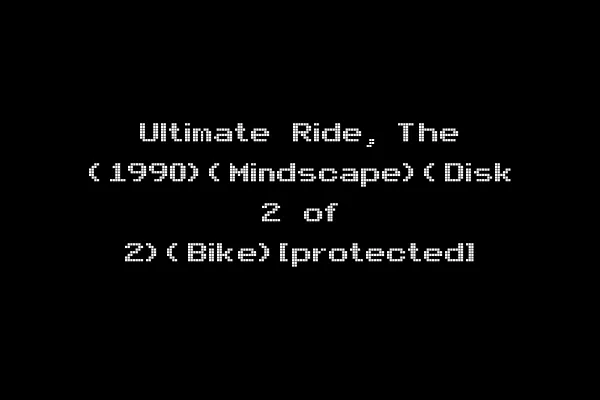 Ultimate Ride, The (1990)(Mindscape)(Disk 2 of 2)(Bike)[protected]