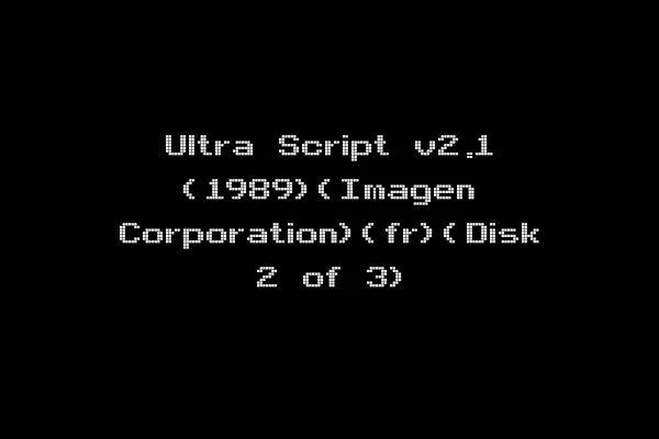 Ultra Script v2.1 (1989)(Imagen Corporation)(fr)(Disk 2 of 3)