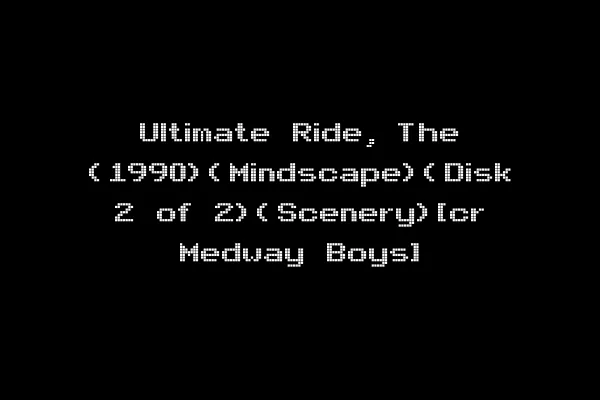 Ultimate Ride, The (1990)(Mindscape)(Disk 2 of 2)(Scenery)[cr Medway Boys]
