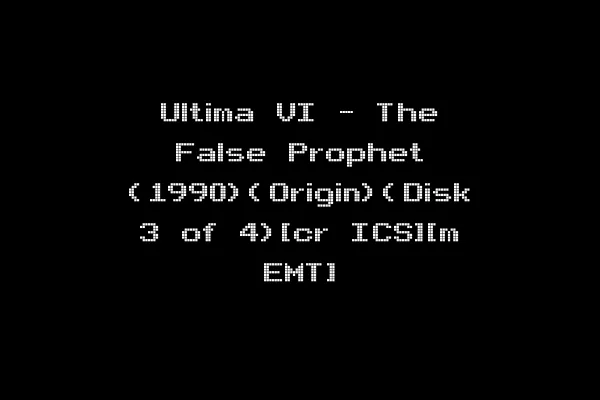 Ultima VI - The False Prophet (1990)(Origin)(Disk 3 of 4)[cr ICS][m EMT]