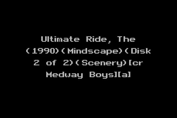 Ultimate Ride, The (1990)(Mindscape)(Disk 2 of 2)(Scenery)[cr Medway Boys][a]