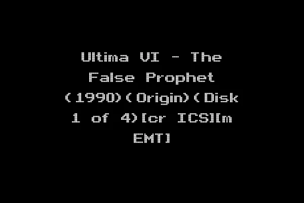 Ultima VI - The False Prophet (1990)(Origin)(Disk 1 of 4)[cr ICS][m EMT]