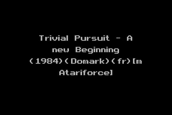 Trivial Pursuit - A new Beginning (1984)(Domark)(fr)[m Atariforce]