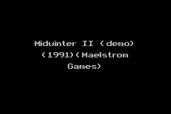 Midwinter II (demo) (1991)(Maelstrom Games)