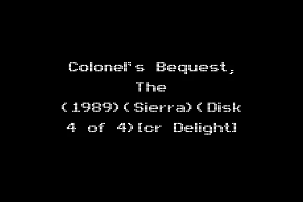 Colonel's Bequest, The (1989)(Sierra)(Disk 4 of 4)[cr Delight]