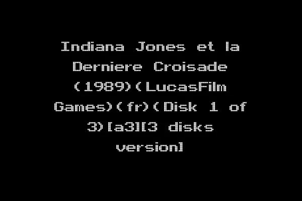 Indiana Jones et la Derniere Croisade (1989)(LucasFilm Games)(fr)(Disk 1 of 3)[a3][3 disks version]