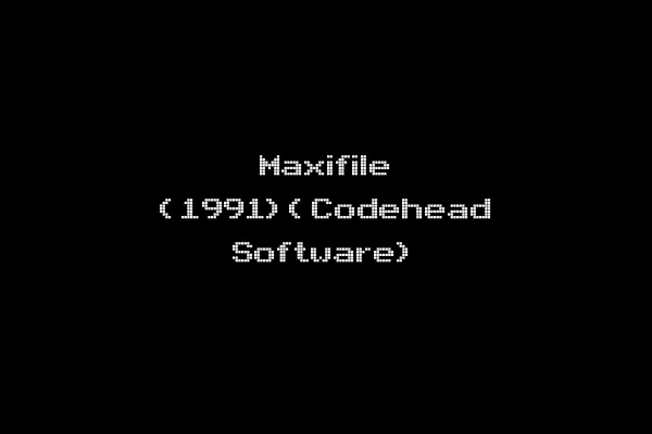 Maxifile (1991)(Codehead Software)