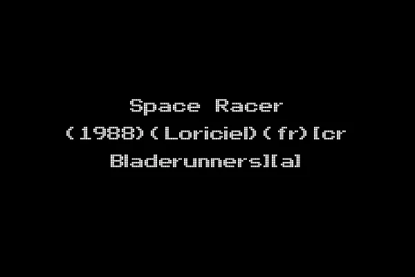 Space Racer (1988)(Loriciel)(fr)[cr Bladerunners][a]