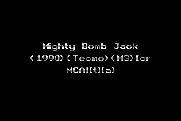 Mighty Bomb Jack (1990)(Tecmo)(M3)[cr MCA][t][a]