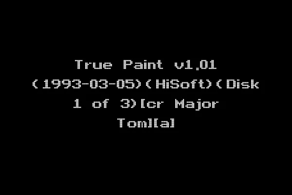 True Paint v1.01 (1993-03-05)(HiSoft)(Disk 1 of 3)[cr Major Tom][a]