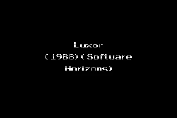 Luxor (1988)(Software Horizons)