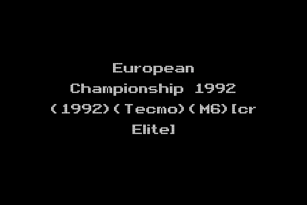 European Championship 1992 (1992)(Tecmo)(M6)[cr Elite]