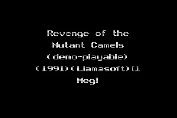 Revenge of the Mutant Camels (demo-playable) (1991)(Llamasoft)[1 Meg]