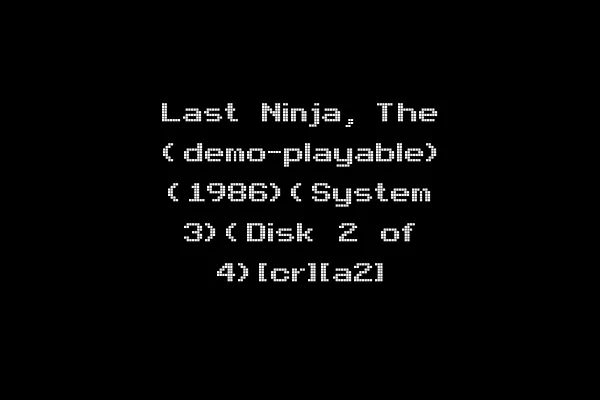 Last Ninja, The (demo-playable) (1986)(System 3)(Disk 2 of 4)[cr][a2]