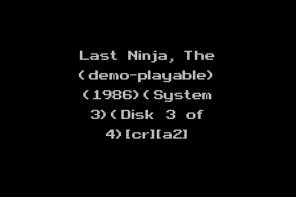 Last Ninja, The (demo-playable) (1986)(System 3)(Disk 3 of 4)[cr][a2]