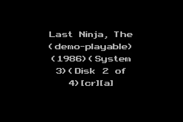 Last Ninja, The (demo-playable) (1986)(System 3)(Disk 2 of 4)[cr][a]