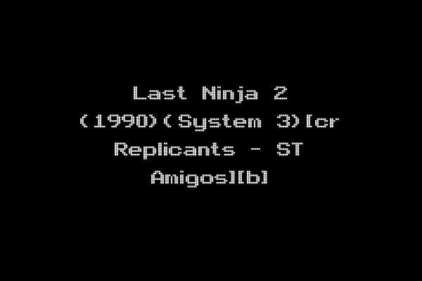 Last Ninja 2 (1990)(System 3)[cr Replicants - ST Amigos][b]