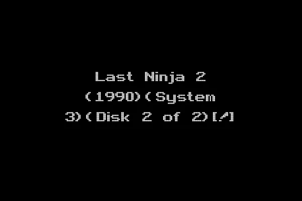 Last Ninja 2 (1990)(System 3)(Disk 2 of 2)[!]