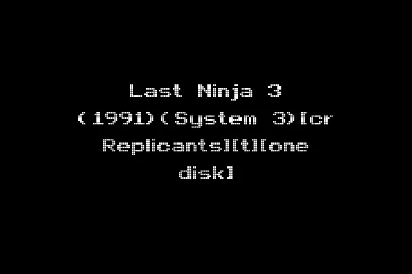 Last Ninja 3 (1991)(System 3)[cr Replicants][t][one disk]