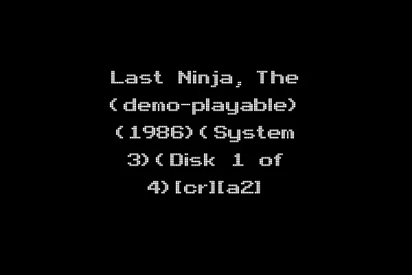 Last Ninja, The (demo-playable) (1986)(System 3)(Disk 1 of 4)[cr][a2]