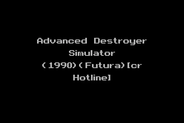 Advanced Destroyer Simulator (1990)(Futura)[cr Hotline]