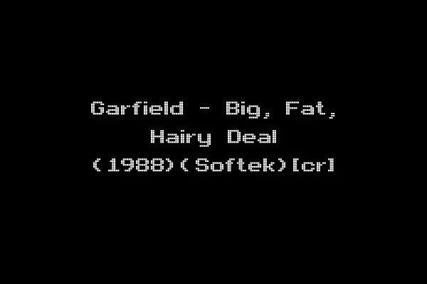 Garfield - Big, Fat, Hairy Deal (1988)(Softek)[cr]
