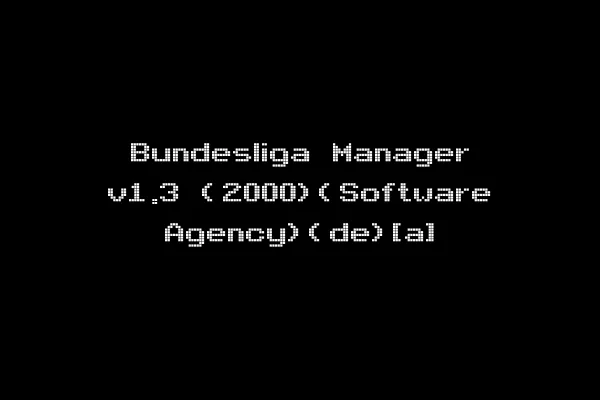 Bundesliga Manager v1.3 (2000)(Software Agency)(de)[a]