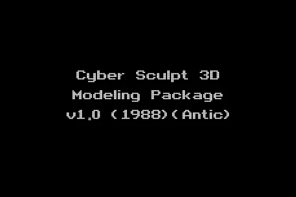 Cyber Sculpt 3D Modeling Package v1.0 (1988)(Antic)