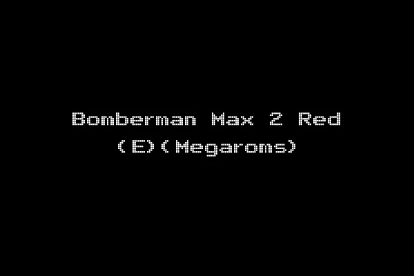 Bomberman Max 2 Red (E)(Megaroms)