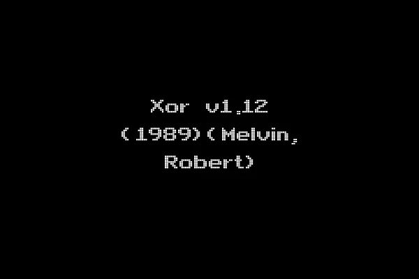 Xor v1.12 (1989)(Melvin, Robert)