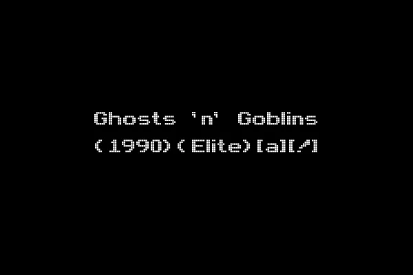 Ghosts 'n' Goblins (1990)(Elite)[a][!]