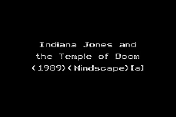 Indiana Jones and the Temple of Doom (1989)(Mindscape)[a]