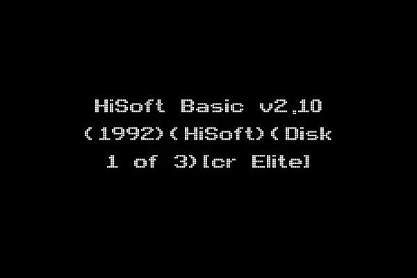 HiSoft Basic v2.10 (1992)(HiSoft)(Disk 1 of 3)[cr Elite]