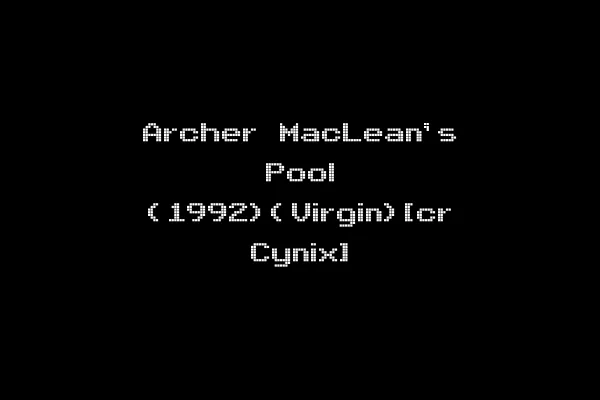Archer MacLean's Pool (1992)(Virgin)[cr Cynix]