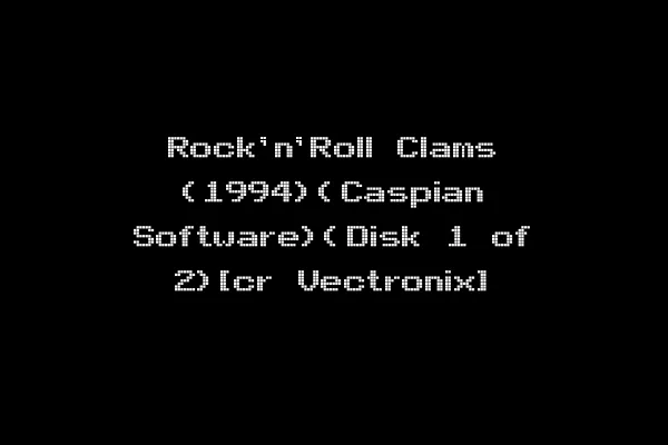 Rock'n'Roll Clams (1994)(Caspian Software)(Disk 1 of 2)[cr Vectronix]