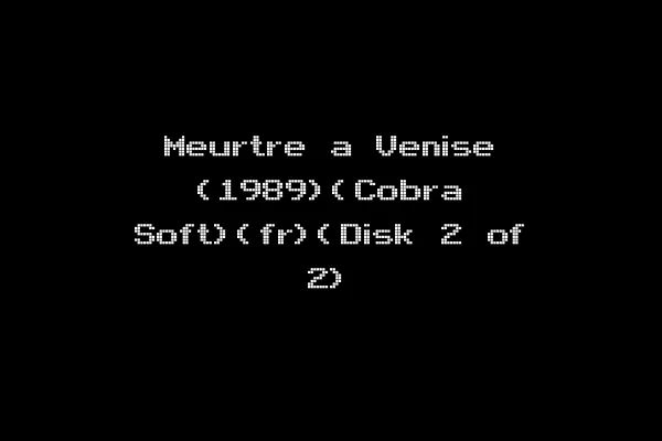Meurtre a Venise (1989)(Cobra Soft)(fr)(Disk 2 of 2)